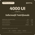 Vitamin D3 + K2 + A, informatii nutritionale
