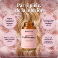 ROOTFUL Full-beauty pe par blond si spuma roz: biotina si zinc pentru par, vitamina A pentru piele, 800 mg colagen marin