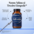 Full-calm: somn adanc si trezire limpede, melatonina, L-teanina 400 mg si roinita