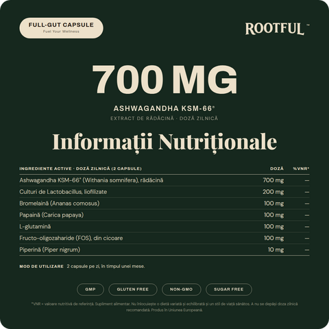 Full-gut, informatii nutritionale