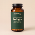 ROOTFUL Full-gut, capsule cu KSM-66 si lactobacili, flacon din sticla ambra cu eticheta verde