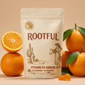 ROOTFUL Vitamin D3 4000 UI, jeleuri, punga între portocale
