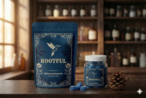 Rootful Sleep and recovery Support - jeleuri vitamine pentru un somn odihnitor si recuperare eficientă.