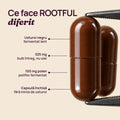 Ce face Rootful diferit: 525 mg usturoi negru fermentat, 100 mg polen, capsulă fără miros